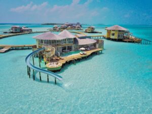 Soneva Jani Overwatervilla with slide